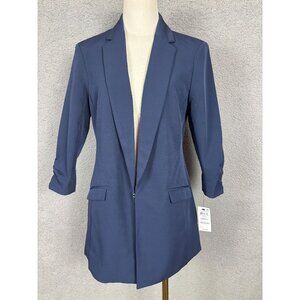 I.n.c. International Concepts Women's Menswear Indigo Sea Blazer Blue Small NWTs